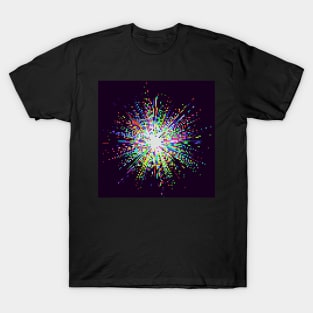 Pixel Firework No.4 T-Shirt